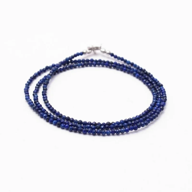 2-3MM Dainty A++ Lapis lazuli Faceted Round Gemstone Beads Choker Necklaces 18''
2-3MM Dainty A++ Lapis lazuli Faceted Round Gemstone Beads Choker Necklaces 18''