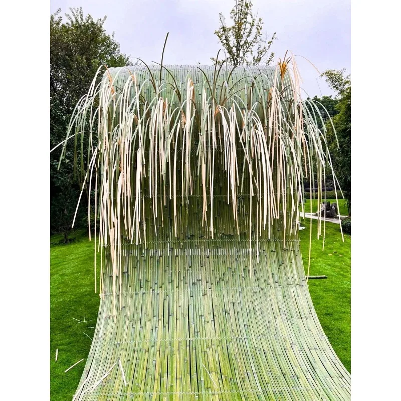 Bamboo woven handmade stripsstrips Bamboo floral installation Wedding background wall
Bamboo woven handmade stripsstrips Bamboo floral installation Wedding background wall