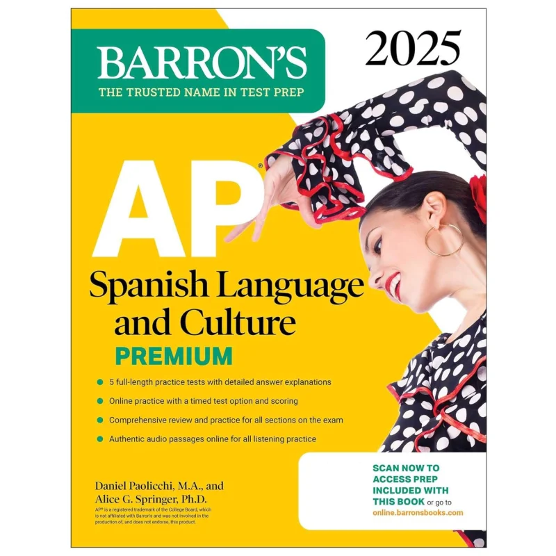 New 2025 Edition Barrons AP Exam Spanish Language And Culture Advanced Course Preparation Book 5 Practice Tests Comprehensive R
New 2025 Edition Barrons AP Exam Spanish Language And Culture Advanced Course Preparation Book 5 Practice Tests Comprehensive R