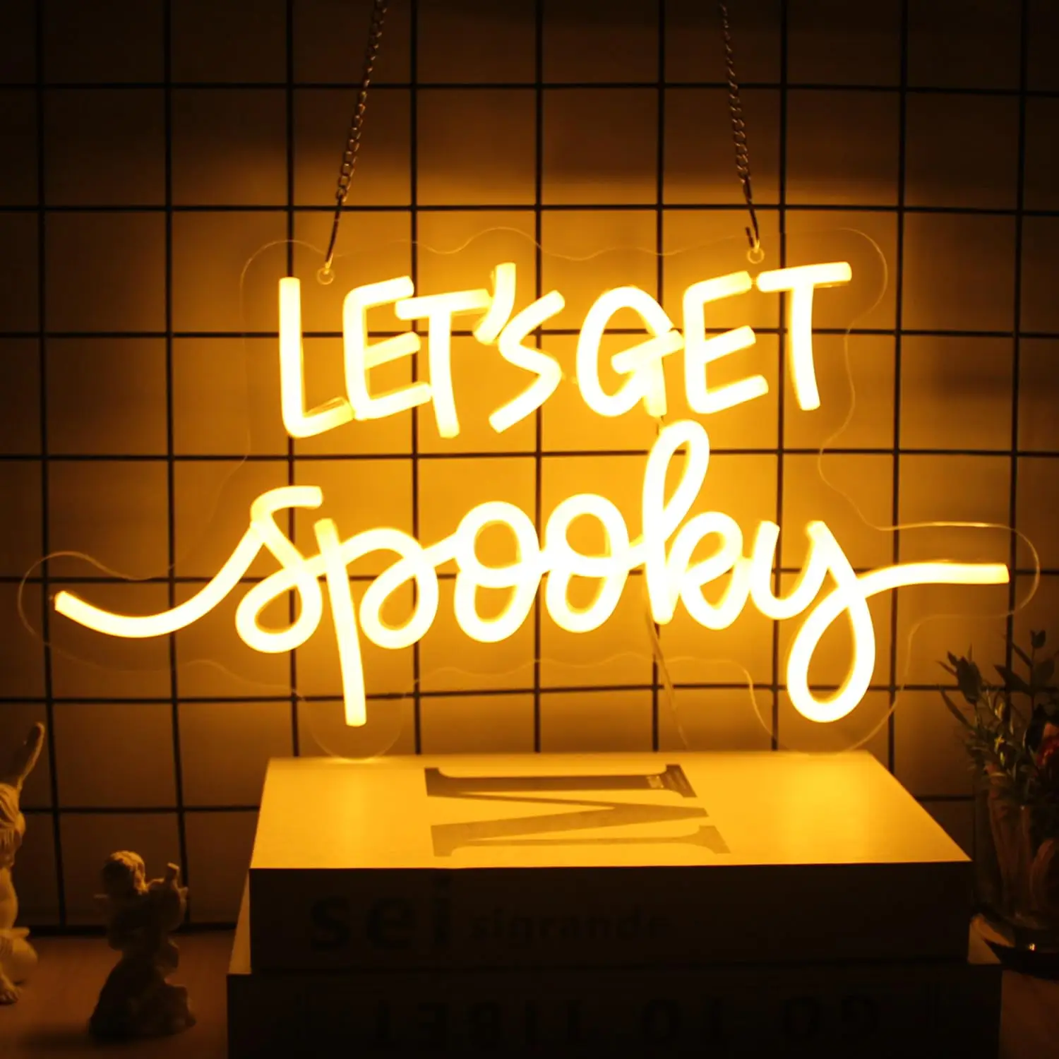 Let's Get Spooky Neon Halloween Sign Light Wall Sign LED Sign Lights for Wall Bedroom Bar Man Cave Party Halloween Room Decor
Let's Get Spooky Neon Halloween Sign Light Wall Sign LED Sign Lights for Wall Bedroom Bar Man Cave Party Halloween Room Decor