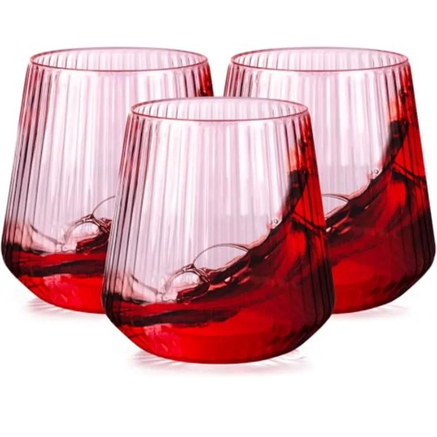 30 Pack Plastic Ribbed Wine Glasses, 12 OZ Origami Steml Disposable Wine Champagne Whiskey Glasses Unbreakable Plastic Cocktail
30 Pack Plastic Ribbed Wine Glasses, 12 OZ Origami Steml Disposable Wine Champagne Whiskey Glasses Unbreakable Plastic Cocktail