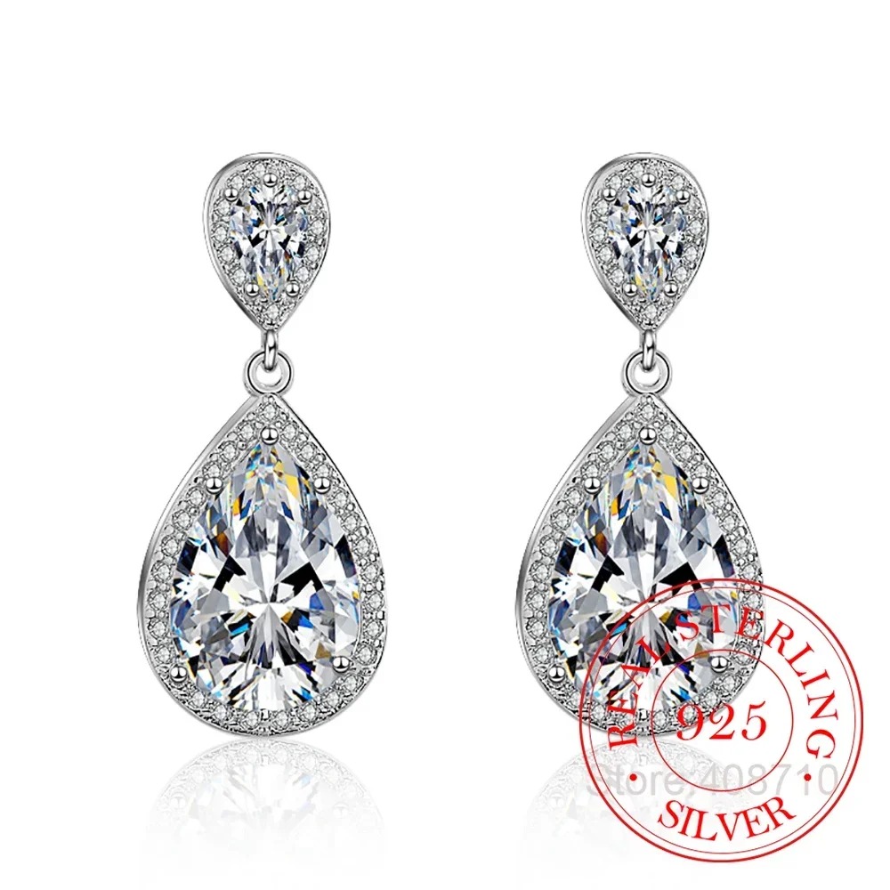 925 Sterling Silver Pink/White Cubic Zirconia Bridal Engagement Waterdrop CZ Stud Earrings For Women Wedding Fine Jewelry Gift
925 Sterling Silver Pink/White Cubic Zirconia Bridal Engagement Waterdrop CZ Stud Earrings For Women Wedding Fine Jewelry Gift
