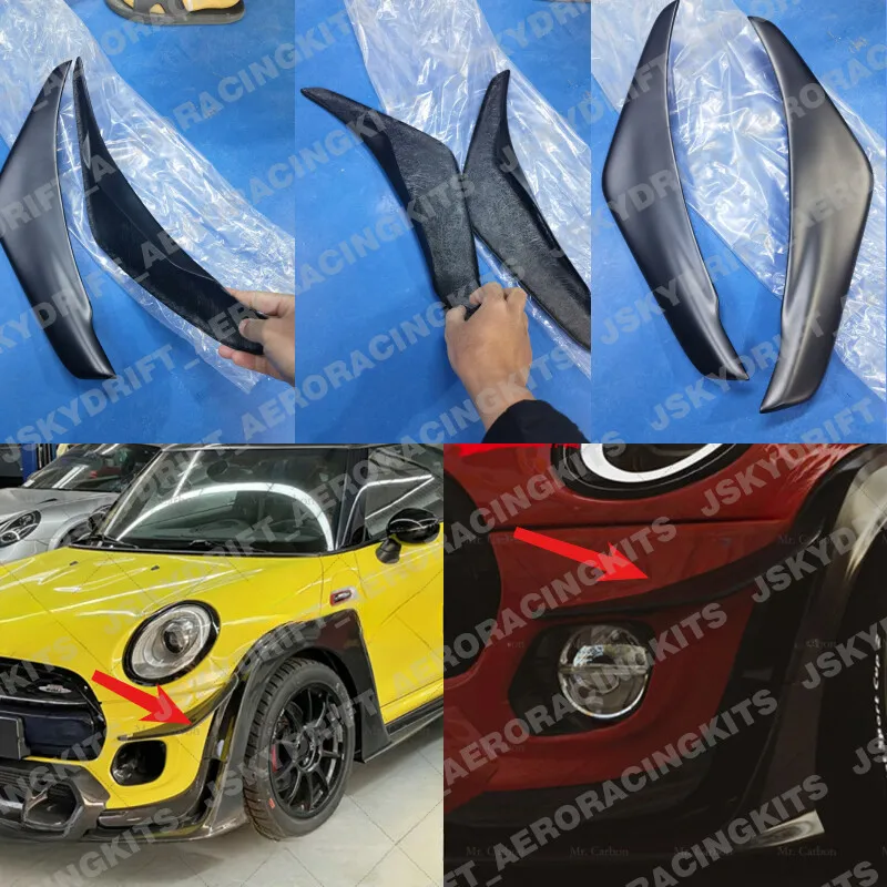 For Mini Cooper S F56 JCW Front Bumper Canards Splitter addon 2pcs FRP Unpainted
For Mini Cooper S F56 JCW Front Bumper Canards Splitter addon 2pcs FRP Unpainted