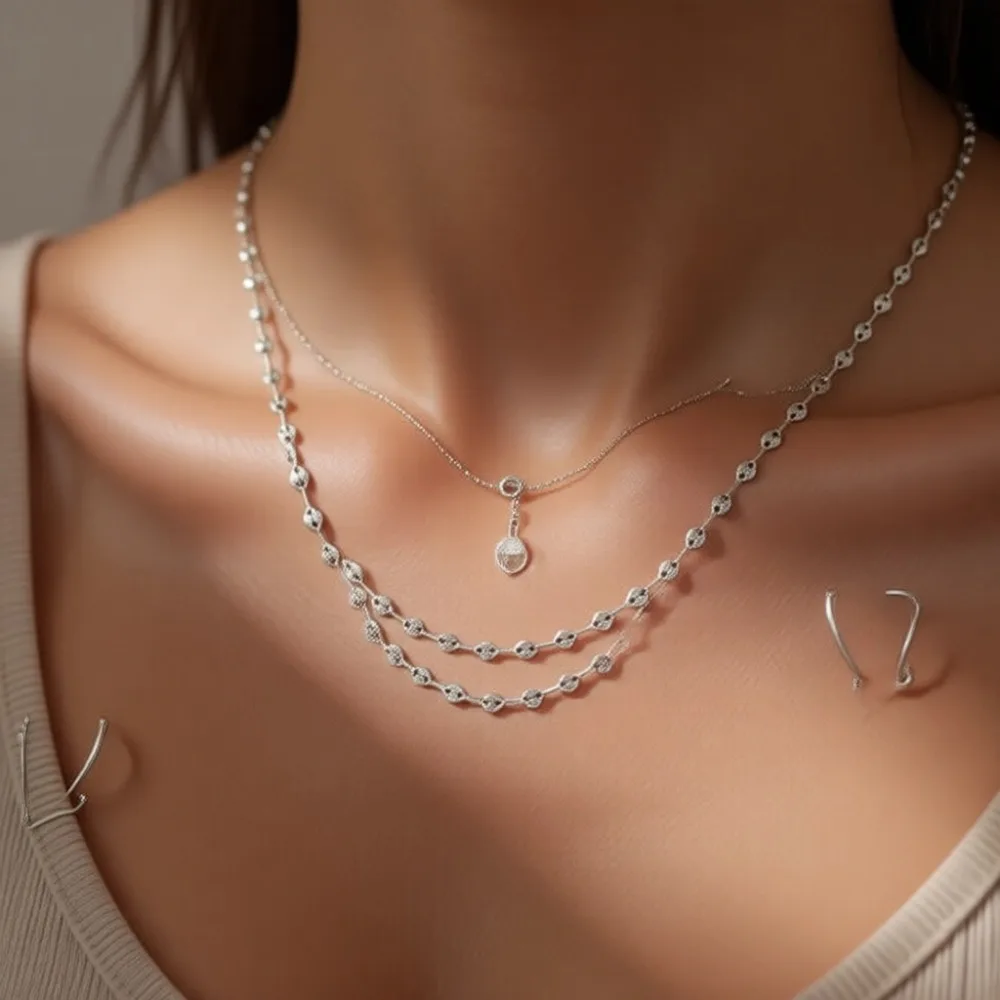 Серебряная цепочка 925 пробы для женщин с позолотой 16K, минималистичное водонепроницаемое украшение, подарок
Серебряная цепочка 925 пробы для женщин с позолотой 16K, минималистичное водонепроницаемое украшение, подарок