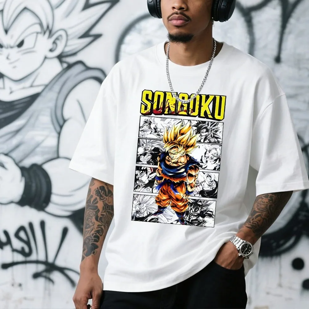 Мужская и женская футболка Dragon Ball, футболка с изображением Сона Гоку, летняя и весенняя футболка с короткими рукавами для мальчиков, повседневная универсальная одежда для родителей и детей
Мужская и женская футболка Dragon Ball, футболка с изображением Сона Гоку, летняя и весенняя футболка с короткими рукавами для мальчиков, повседневная универсальная одежда для родителей и детей