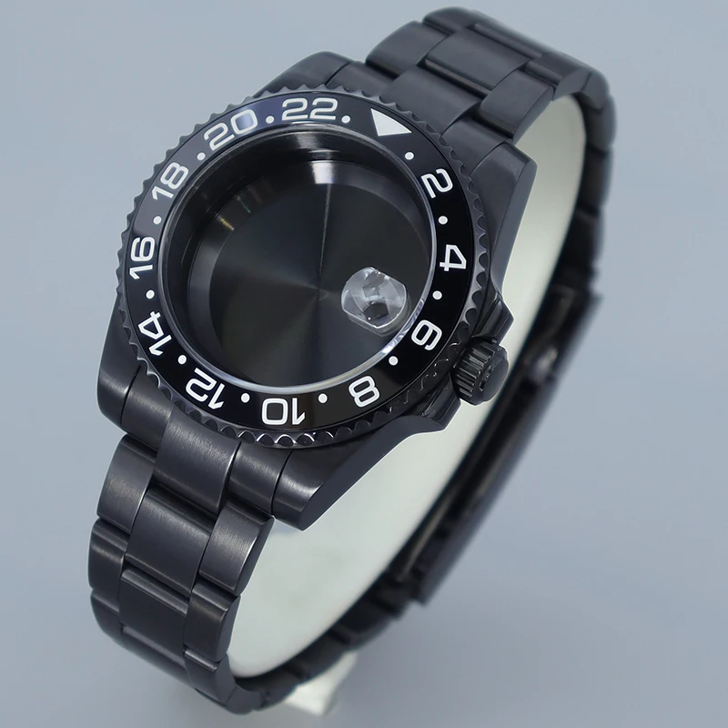 NH35 40MM GMT Ceramic Insert Watch Case Watchband Sapphire Water Resistant Fit Seiko NH35 NH36/34 8215 2824 Movement Black Watch
NH35 40MM GMT Ceramic Insert Watch Case Watchband Sapphire Water Resistant Fit Seiko NH35 NH36/34 8215 2824 Movement Black Watch