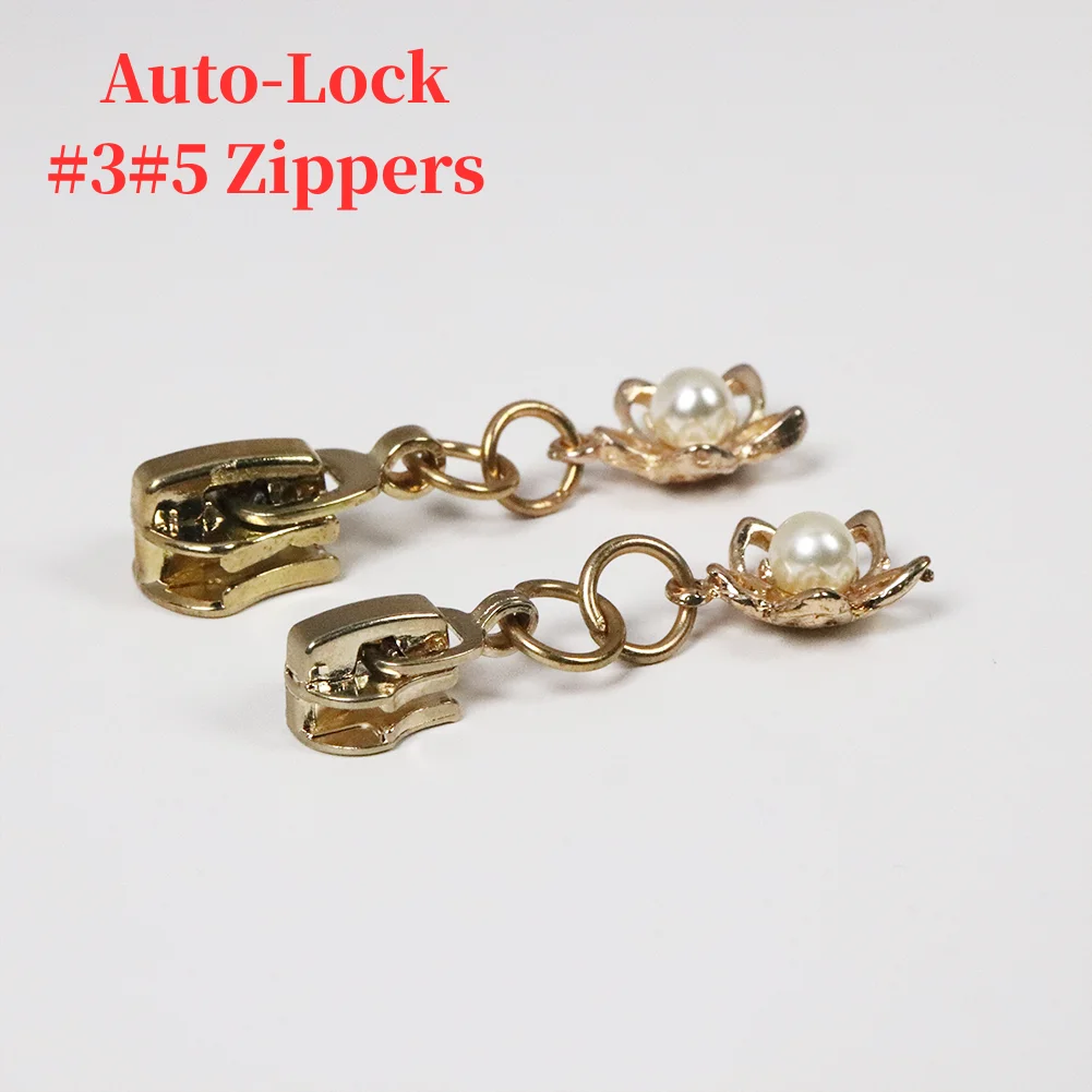 Floral Pearl Zipper Pulls for #3/#5 Zippers | Auto-Lock Decorative Metal Sliders for Bags, Dresses, Handbags, DIY Crafts
Floral Pearl Zipper Pulls for #3/#5 Zippers | Auto-Lock Decorative Metal Sliders for Bags, Dresses, Handbags, DIY Crafts