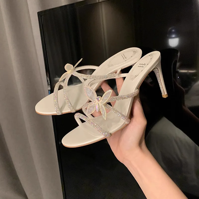 Fashion Designer Women Shoes Exquisite Rhinestone Bow High Heeled Sandals for Woman French Romantic Casual Shoes Sandalias Mujer
Fashion Designer Women Shoes Exquisite Rhinestone Bow High Heeled Sandals for Woman French Romantic Casual Shoes Sandalias Mujer