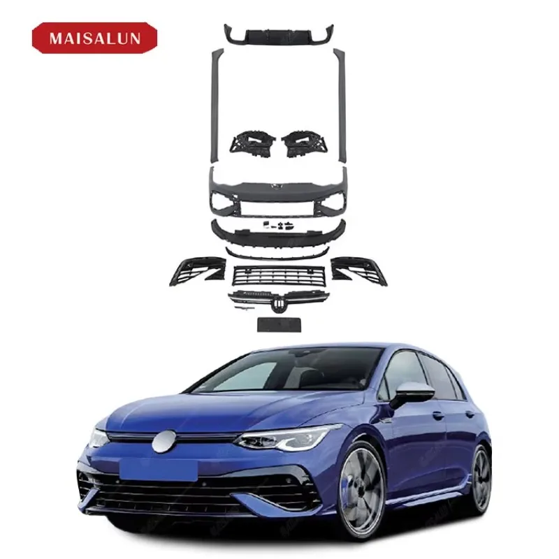 MAISALUN For Volkswagen VW Golf 8 Body Kit Upgrade To 8R Style Body Kit With Front Bumper Rear Diffuser Side Skirts Grille
MAISALUN For Volkswagen VW Golf 8 Body Kit Upgrade To 8R Style Body Kit With Front Bumper Rear Diffuser Side Skirts Grille