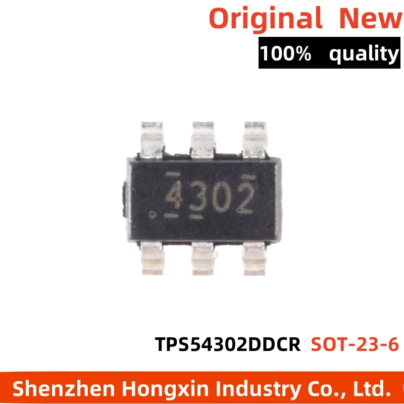 10 pieces TPS54302DDCR silk screen 4302 SOT-23-6 synchronous buck converter chip
10 pieces TPS54302DDCR silk screen 4302 SOT-23-6 synchronous buck converter chip