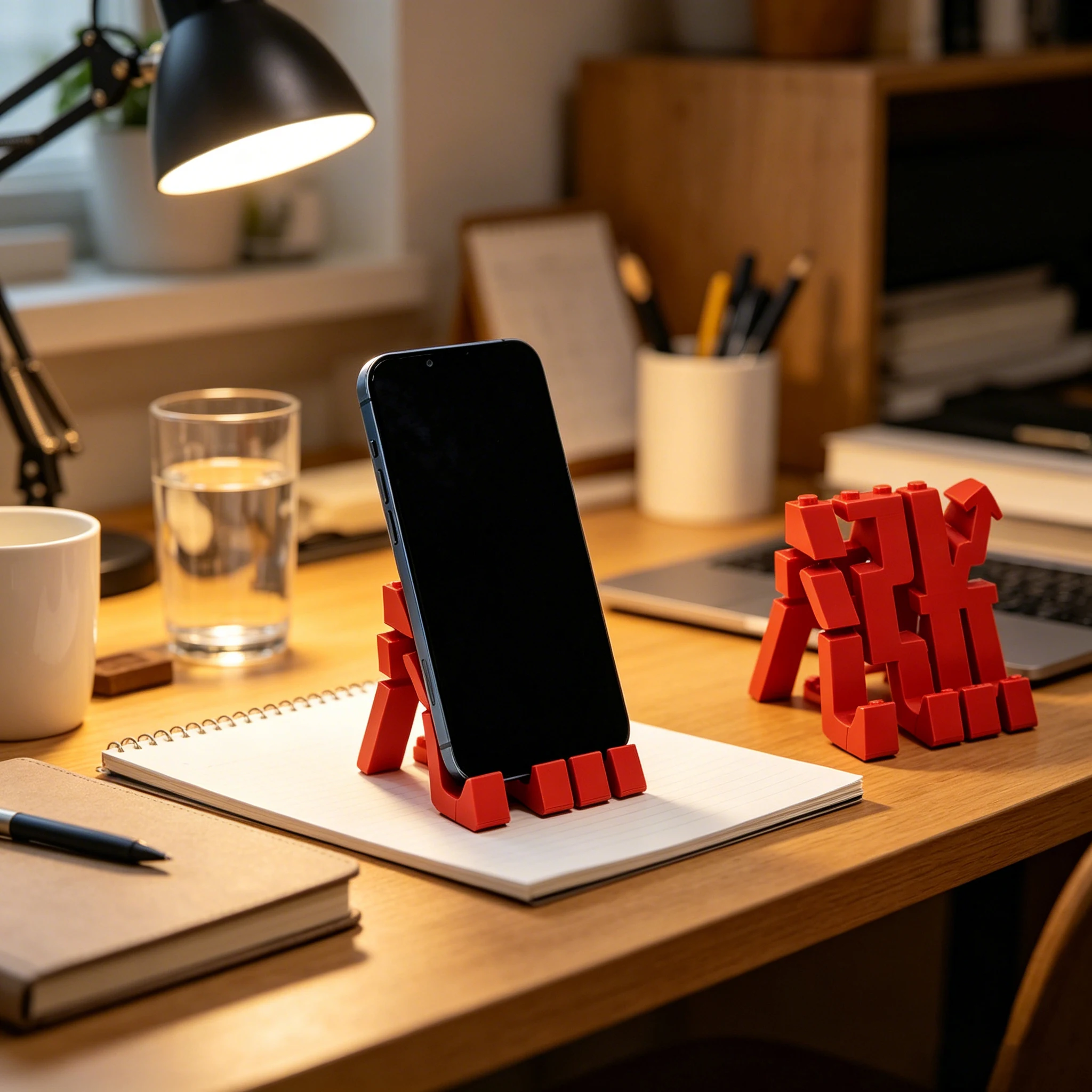 Creative Phone Stand Office Decorative Desk Ornament with "Zhang" Character
Creative Phone Stand Office Decorative Desk Ornament with "Zhang" Character