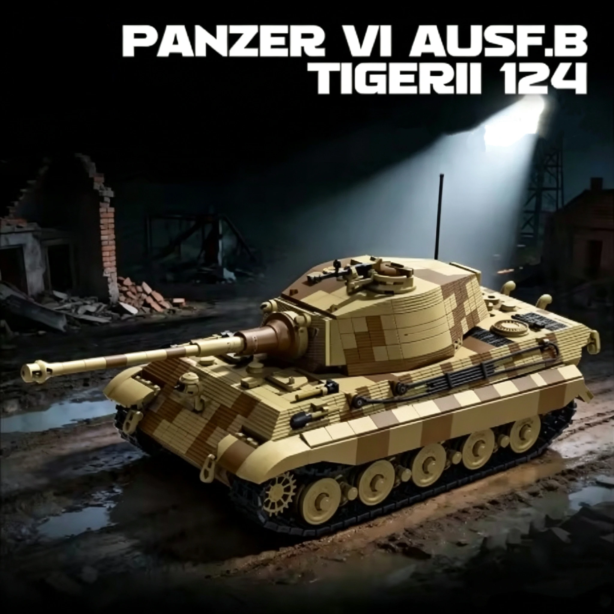 New Military Building Blocks Tiger King Heavy Tank Tiger VI Type B Model Armored Vehicle Adult Toy Assembly Educational Toy Gift
New Military Building Blocks Tiger King Heavy Tank Tiger VI Type B Model Armored Vehicle Adult Toy Assembly Educational Toy Gift