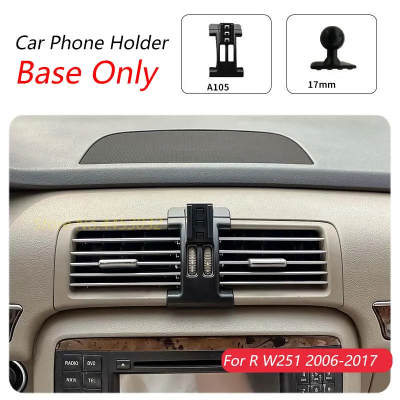 Автомобильный держатель для телефона Mercedes Benz R W251 2006-2017, специальный фиксированный кронштейн, основа 17 мм, не блокирующий воздуховод, аксессуары для интерьера
Автомобильный держатель для телефона Mercedes Benz R W251 2006-2017, специальный фиксированный кронштейн, основа 17 мм, не блокирующий воздуховод, аксессуары для интерьера