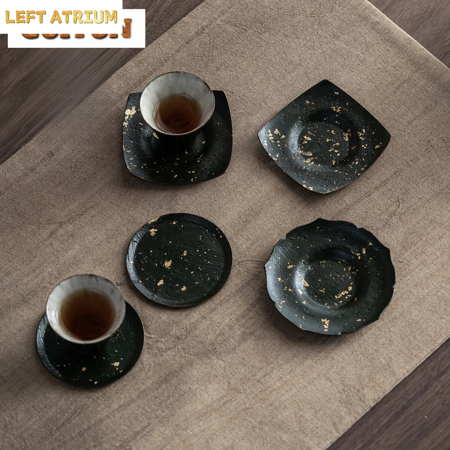Purple Copper Lacquer Sprinkle Gold Coasters Creative Hot Pad For Coffee Cups Saucer Anti-scald Placemats Cup Holder Cha Craft
Purple Copper Lacquer Sprinkle Gold Coasters Creative Hot Pad For Coffee Cups Saucer Anti-scald Placemats Cup Holder Cha Craft