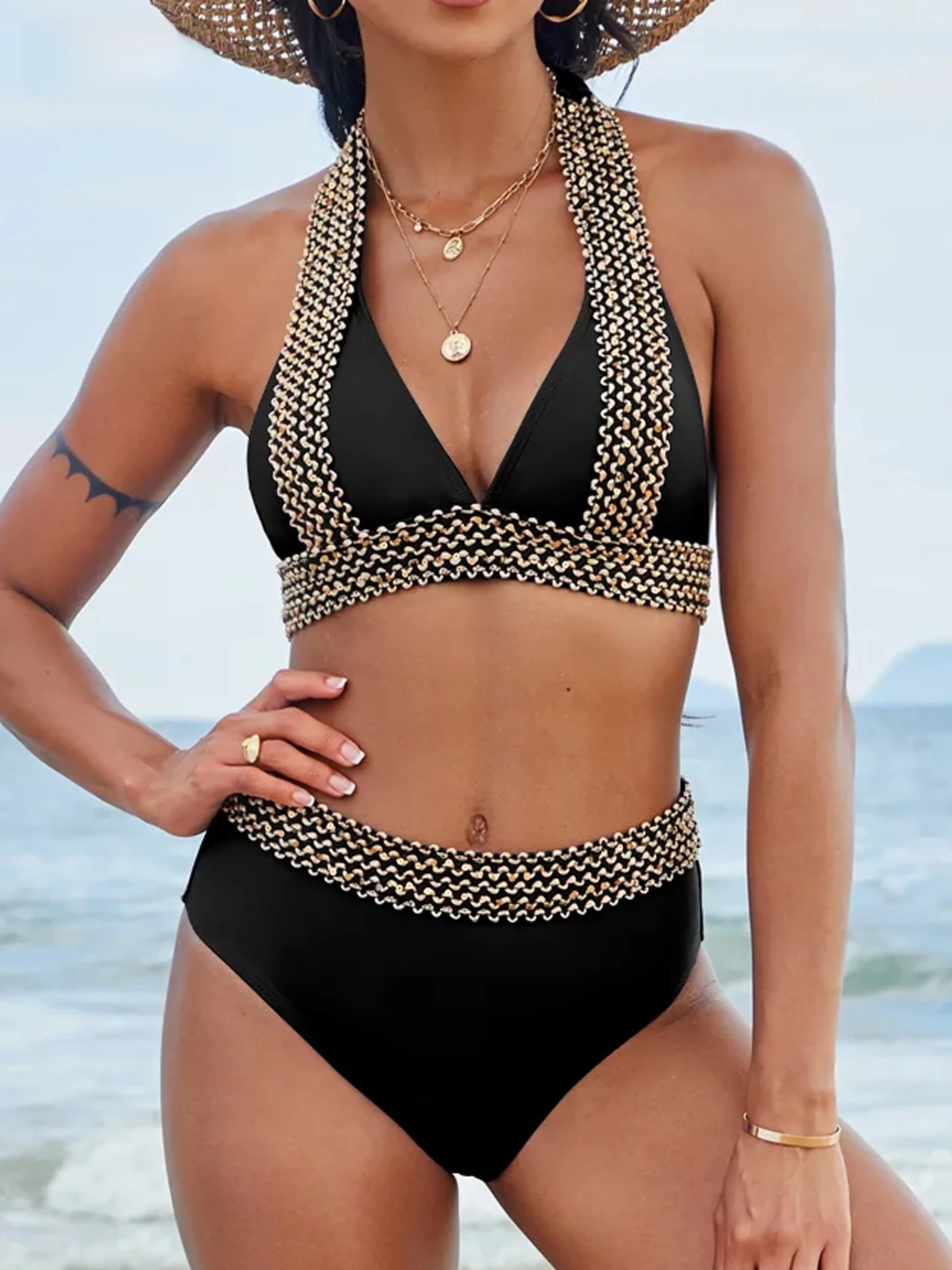 Sexy Deep V Two Piece Swimsuit for plus Size Women Bikini for Hot Spring Swimming Suit by Famous Internet Celebri
Sexy Deep V Two Piece Swimsuit for plus Size Women Bikini for Hot Spring Swimming Suit by Famous Internet Celebri