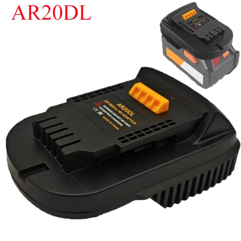 AR20DL Battery Adapter Converter Bottom Compatible for Ridgid AEG 18V Hyper Li-ion Battery Works for Dewalt 18V/20V Li-ion Tool
AR20DL Battery Adapter Converter Bottom Compatible for Ridgid AEG 18V Hyper Li-ion Battery Works for Dewalt 18V/20V Li-ion Tool