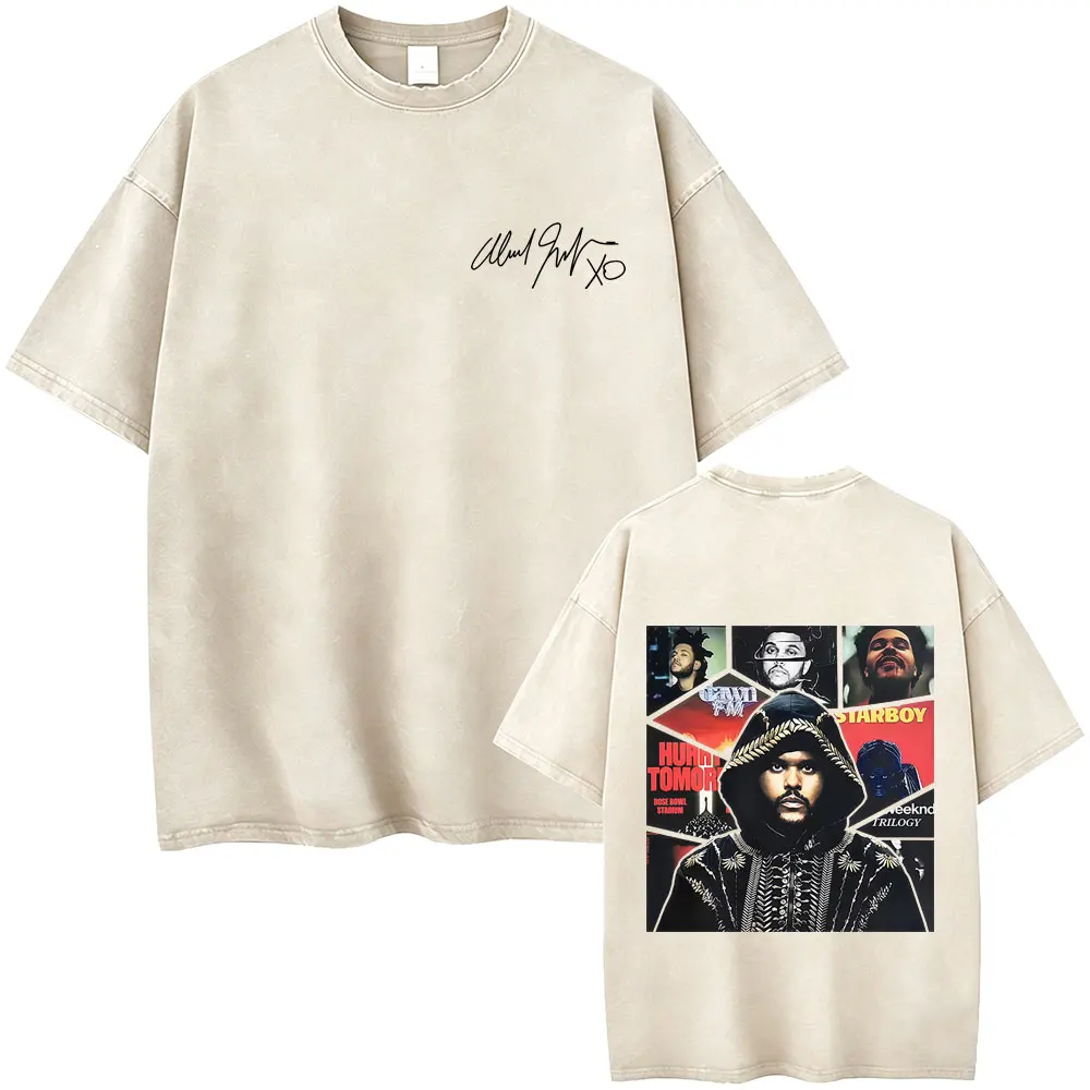 Washed Vintage Rapper The Weeknd Music Album Cover Graphic Print T-shirt Men Hip Hop Pop Music T Shirt Male Streetwear Fans Gift
Washed Vintage Rapper The Weeknd Music Album Cover Graphic Print T-shirt Men Hip Hop Pop Music T Shirt Male Streetwear Fans Gift
