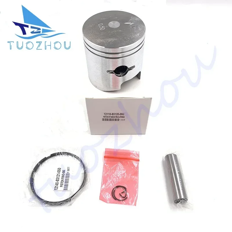 12110-93120-50 Piston Kit +0.5mm Std With Rings Replace for Suzuki Outboard Engine 9.9HP 15HP DT9.9 DT15 12110-93120-000
12110-93120-50 Piston Kit +0.5mm Std With Rings Replace for Suzuki Outboard Engine 9.9HP 15HP DT9.9 DT15 12110-93120-000