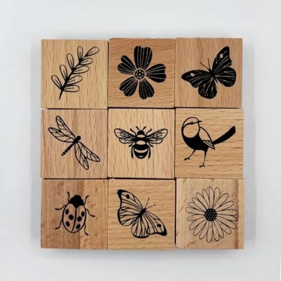 9Pcs Vintage Wood Rubber Stamp Butterfly Bird Ladybird and Plant Retro Decorative Mounted Wooden Rubber Stamp Set for DIY Art a
9Pcs Vintage Wood Rubber Stamp Butterfly Bird Ladybird and Plant Retro Decorative Mounted Wooden Rubber Stamp Set for DIY Art a