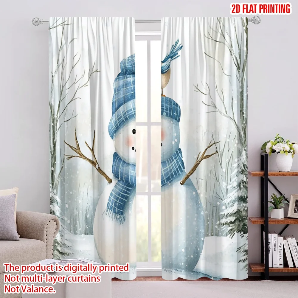 2pcs 2D flat printing Christmas Drapes Blue Snowman and Bird Polyester Fabric Without Electricity Family Party Use for Holiday
2pcs 2D flat printing Christmas Drapes Blue Snowman and Bird Polyester Fabric Without Electricity Family Party Use for Holiday
