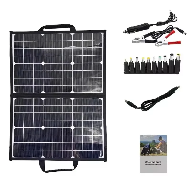 40W 18V Foldable Solar Panel Charger Kit Monocrystalline Portable Solar Power Kit With Alligator Clips For Outdoor Use
40W 18V Foldable Solar Panel Charger Kit Monocrystalline Portable Solar Power Kit With Alligator Clips For Outdoor Use
