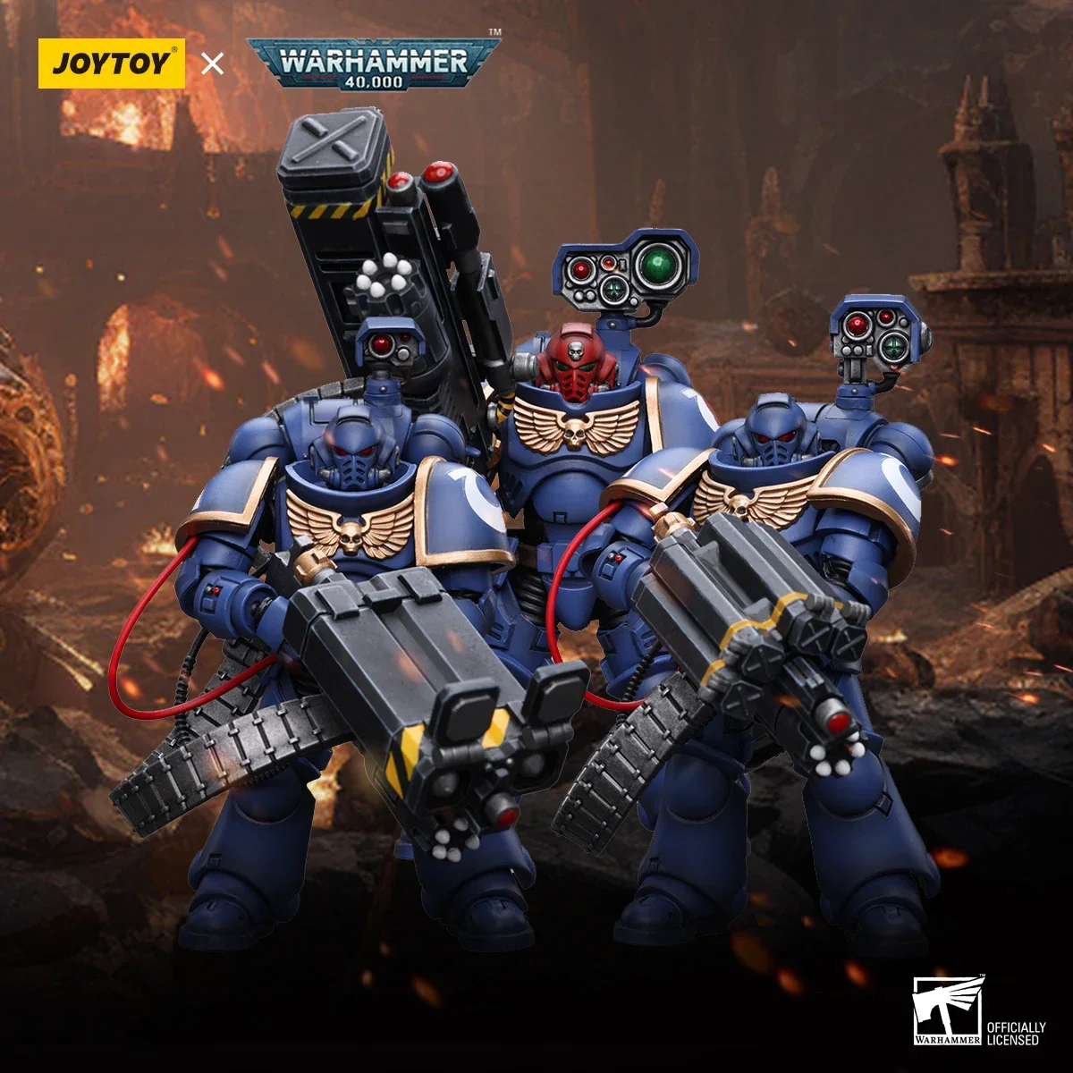JOYTOY Warhammer 40K 1/18 Scale Ultramarines Desolation Marine with Castellan Launcher Action Figure Model Toys For Collection
JOYTOY Warhammer 40K 1/18 Scale Ultramarines Desolation Marine with Castellan Launcher Action Figure Model Toys For Collection
