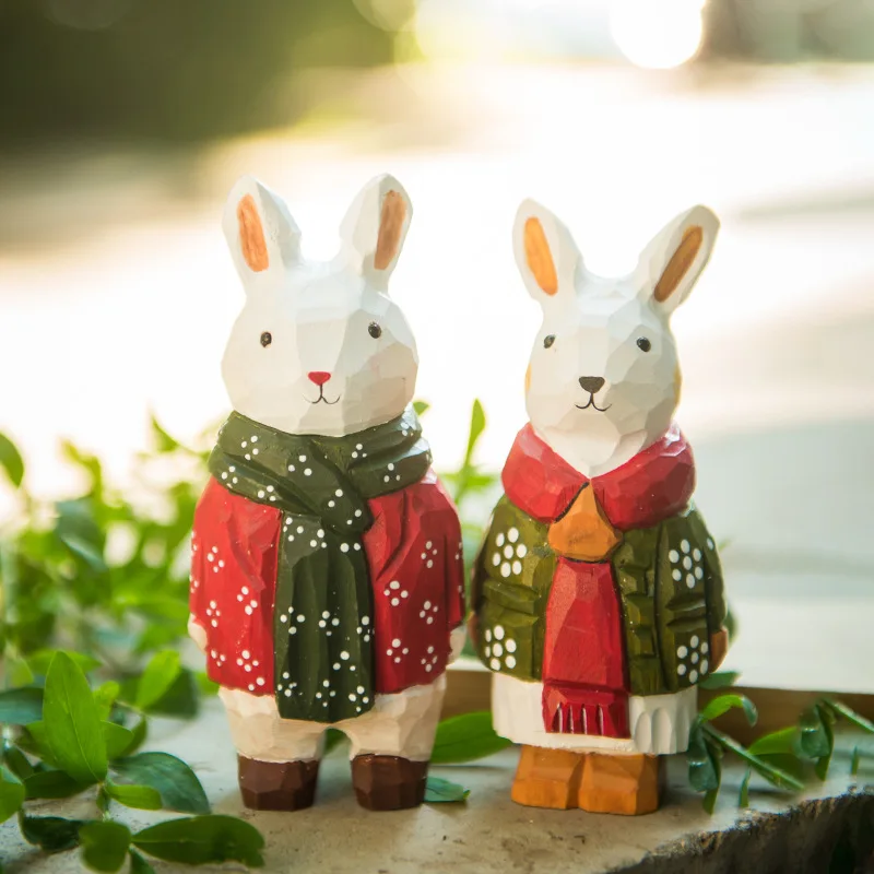 Wood Human Bunny Hand Carved Figurine Natural Minimalist Wooden Craft Desktop Ornament For Office Home Wholesale Supply
Wood Human Bunny Hand Carved Figurine Natural Minimalist Wooden Craft Desktop Ornament For Office Home Wholesale Supply