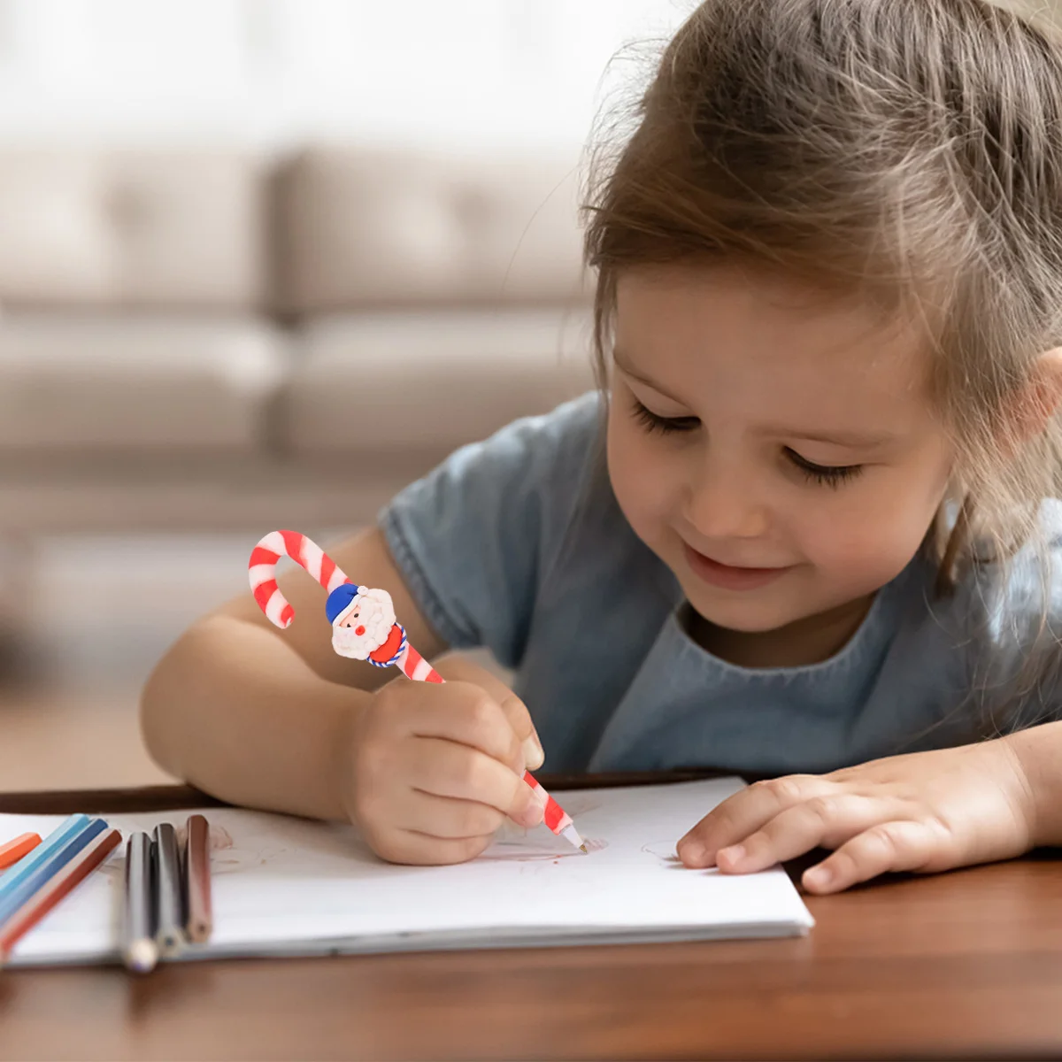 4Pcs Christmas Santa Snowman Ballpoint Pens Different Shapes Lightweight Suitable for Kids School Office Christmas Gift Pen Set
4Pcs Christmas Santa Snowman Ballpoint Pens Different Shapes Lightweight Suitable for Kids School Office Christmas Gift Pen Set