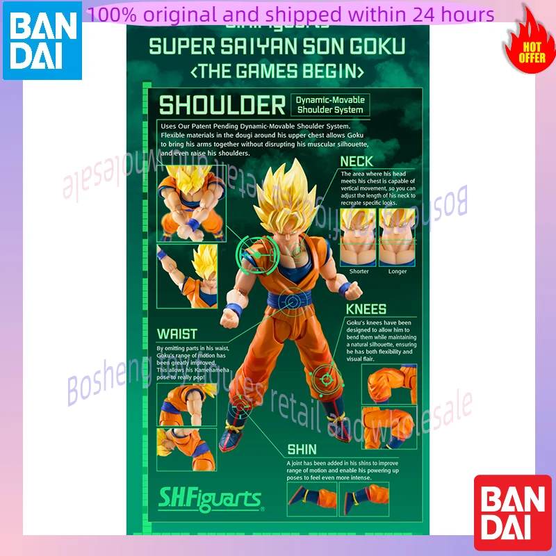 Original Bandai S.H.Figuarts Shf Super Saiyan Son Goku 3.0 The Beginning of the Decisive Battle Dragon Ball Z Figures Model Toys
Original Bandai S.H.Figuarts Shf Super Saiyan Son Goku 3.0 The Beginning of the Decisive Battle Dragon Ball Z Figures Model Toys