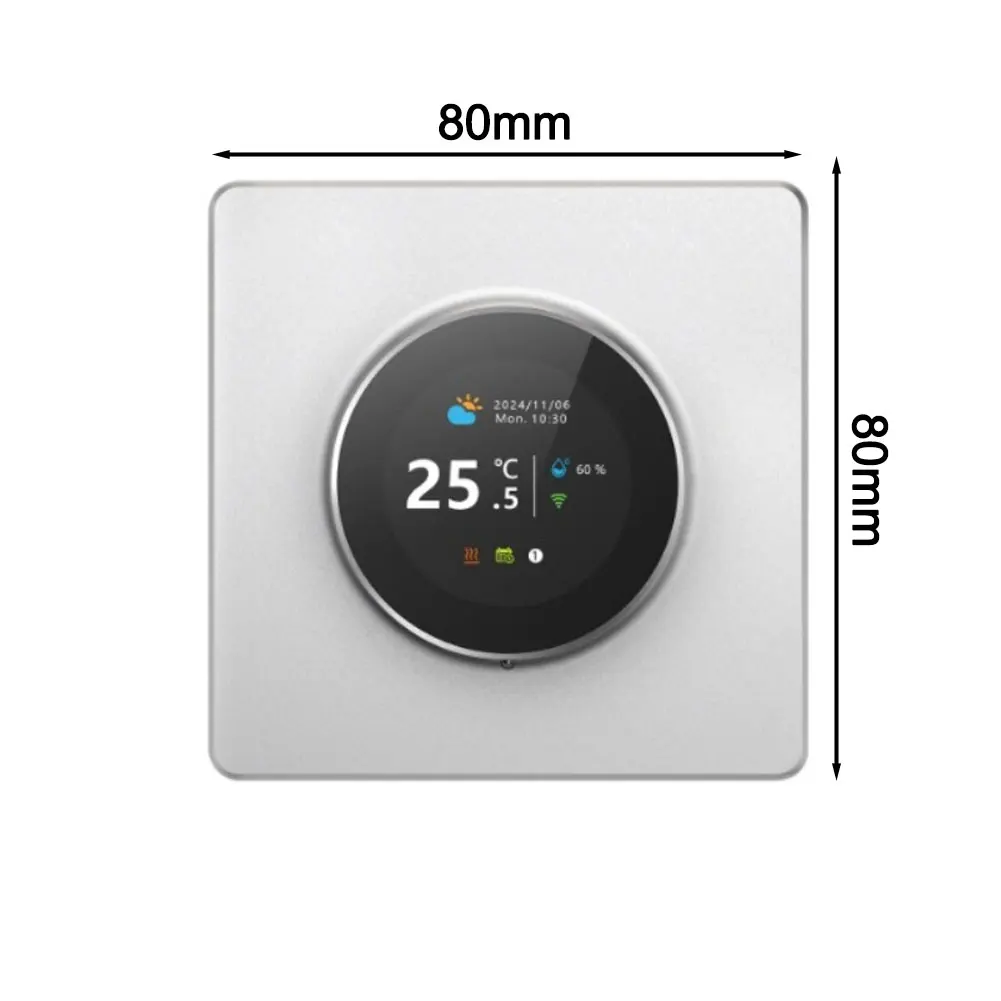 Умный цифровой термостат для подогрева пола с дисплеем температуры, совместимый с водяным электрическим и газовым подогревом
Умный цифровой термостат для подогрева пола с дисплеем температуры, совместимый с водяным электрическим и газовым подогревом