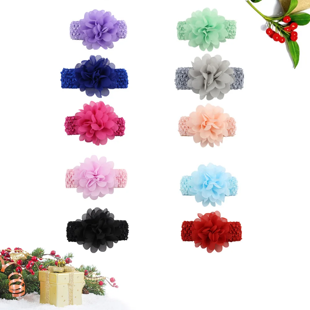 10pcs Children Headbands Chiffon Flower Adjustable Stretchy Hair Bands For Kids Comfortable Headwrap Baby Girl Party Photography
10pcs Children Headbands Chiffon Flower Adjustable Stretchy Hair Bands For Kids Comfortable Headwrap Baby Girl Party Photography
