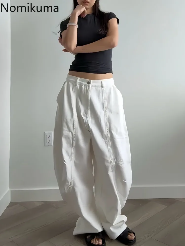 Vintage White Pants for Women 2025 New Bottoms Fashion Y2k Wide Leg Pants Casual Streetwear Trousers Pantalon Femme New Bottoms
Vintage White Pants for Women 2025 New Bottoms Fashion Y2k Wide Leg Pants Casual Streetwear Trousers Pantalon Femme New Bottoms