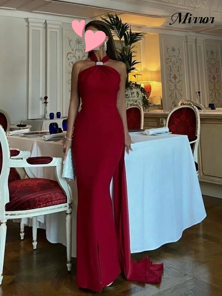 Mirror Dress Elegant Vintage Simple Red Sexy Beaded Backless Customized Formal Occasion Prom Dress Evening Party Gowns
Mirror Dress Elegant Vintage Simple Red Sexy Beaded Backless Customized Formal Occasion Prom Dress Evening Party Gowns
