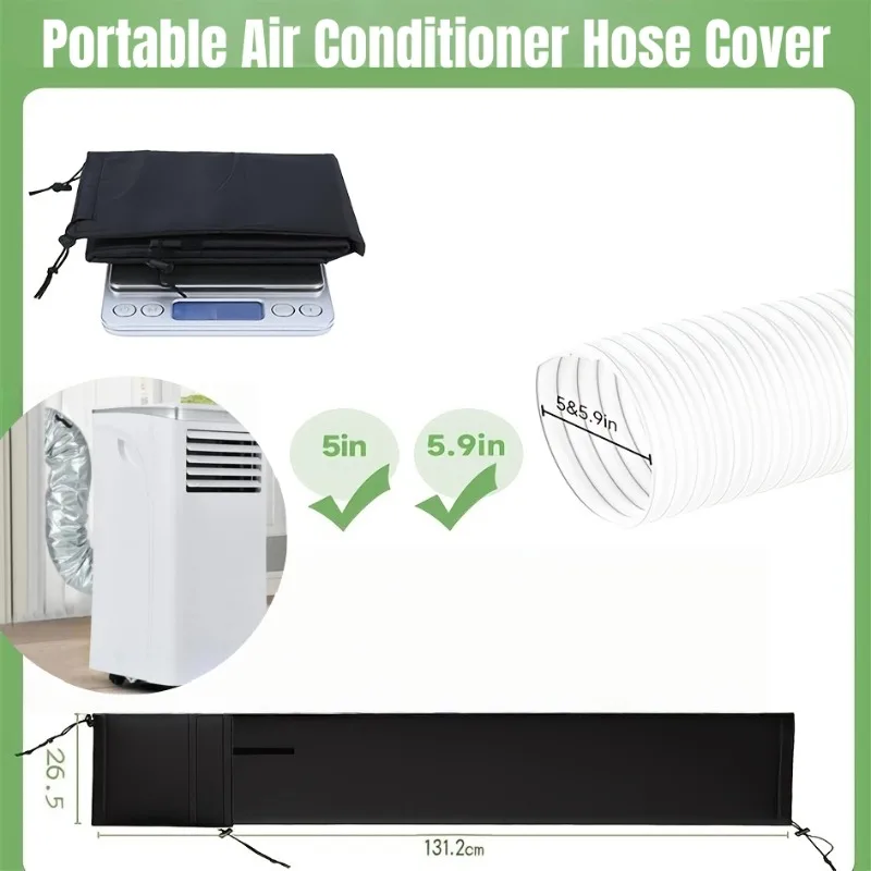 Portable AC Exhaust Hose Cover Heat Insulation Dustproof Protective Sleeve Waterproof Adjustable Air Conditioner Pipe Wrap Home
Portable AC Exhaust Hose Cover Heat Insulation Dustproof Protective Sleeve Waterproof Adjustable Air Conditioner Pipe Wrap Home