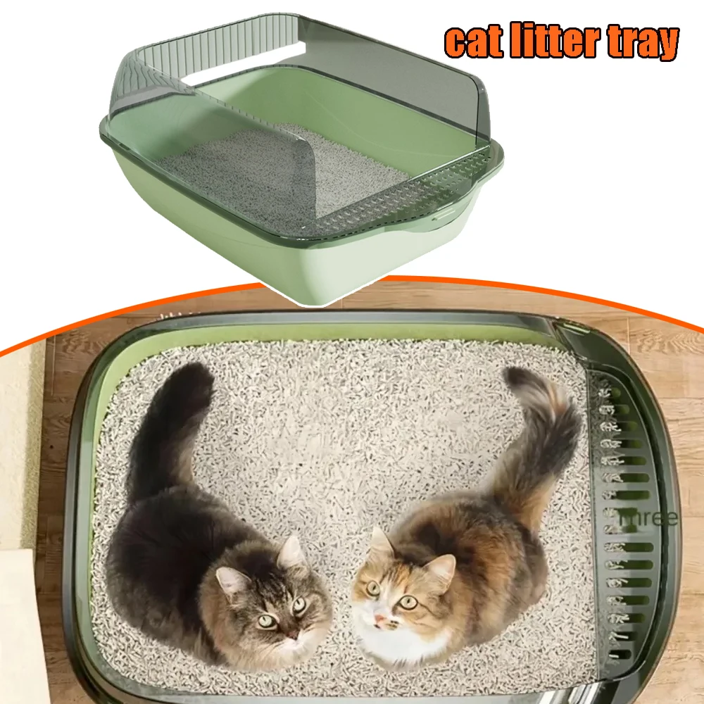 Splash Proof Cat Litter Box Open Pulled Closed Semi Closed Easy Cleaning Installation Cat Toilet Litter Tray
Splash Proof Cat Litter Box Open Pulled Closed Semi Closed Easy Cleaning Installation Cat Toilet Litter Tray