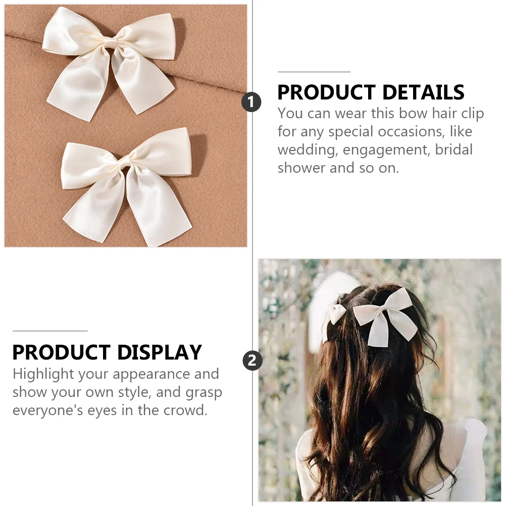 2 Pcs Wedding Accessories Bridal Bow Clips Embroidered Bands Baby Headband Bowknot Clip Thick Thin Hair Straight Curly Firm Hold
2 Pcs Wedding Accessories Bridal Bow Clips Embroidered Bands Baby Headband Bowknot Clip Thick Thin Hair Straight Curly Firm Hold