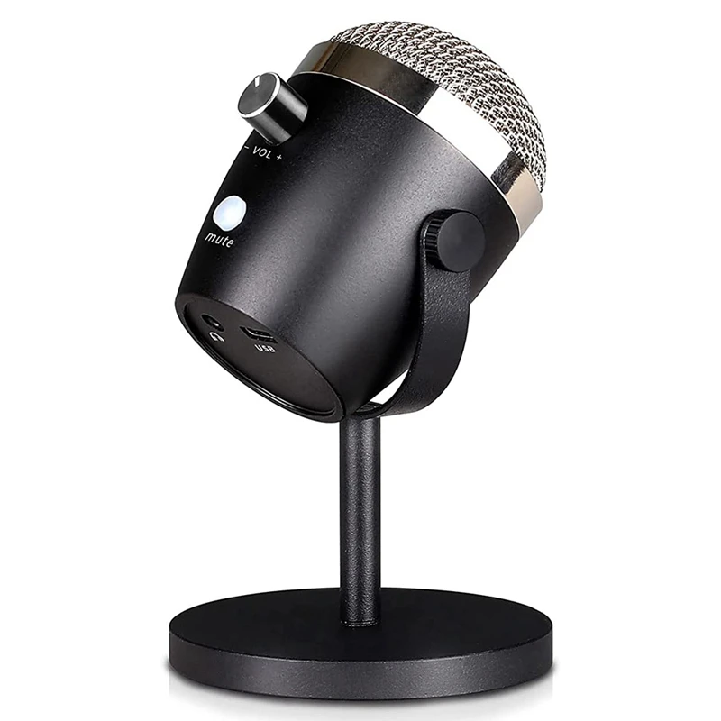 USB Mini Condenser Microphone, Desktop Microphone For PC/Micro-Type/Mac/Android, Professional Plug And Play With Stand
USB Mini Condenser Microphone, Desktop Microphone For PC/Micro-Type/Mac/Android, Professional Plug And Play With Stand