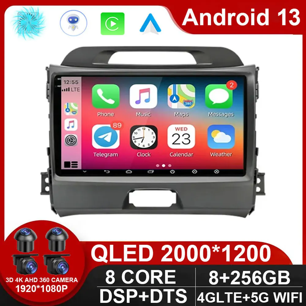 Android 13 For Kia Sportage 3 SL 2010 - 2016 Car Radio Autoradio Multimedia Video Player Navigation GPS No 2Din 2 Din Dvd
Android 13 For Kia Sportage 3 SL 2010 - 2016 Car Radio Autoradio Multimedia Video Player Navigation GPS No 2Din 2 Din Dvd