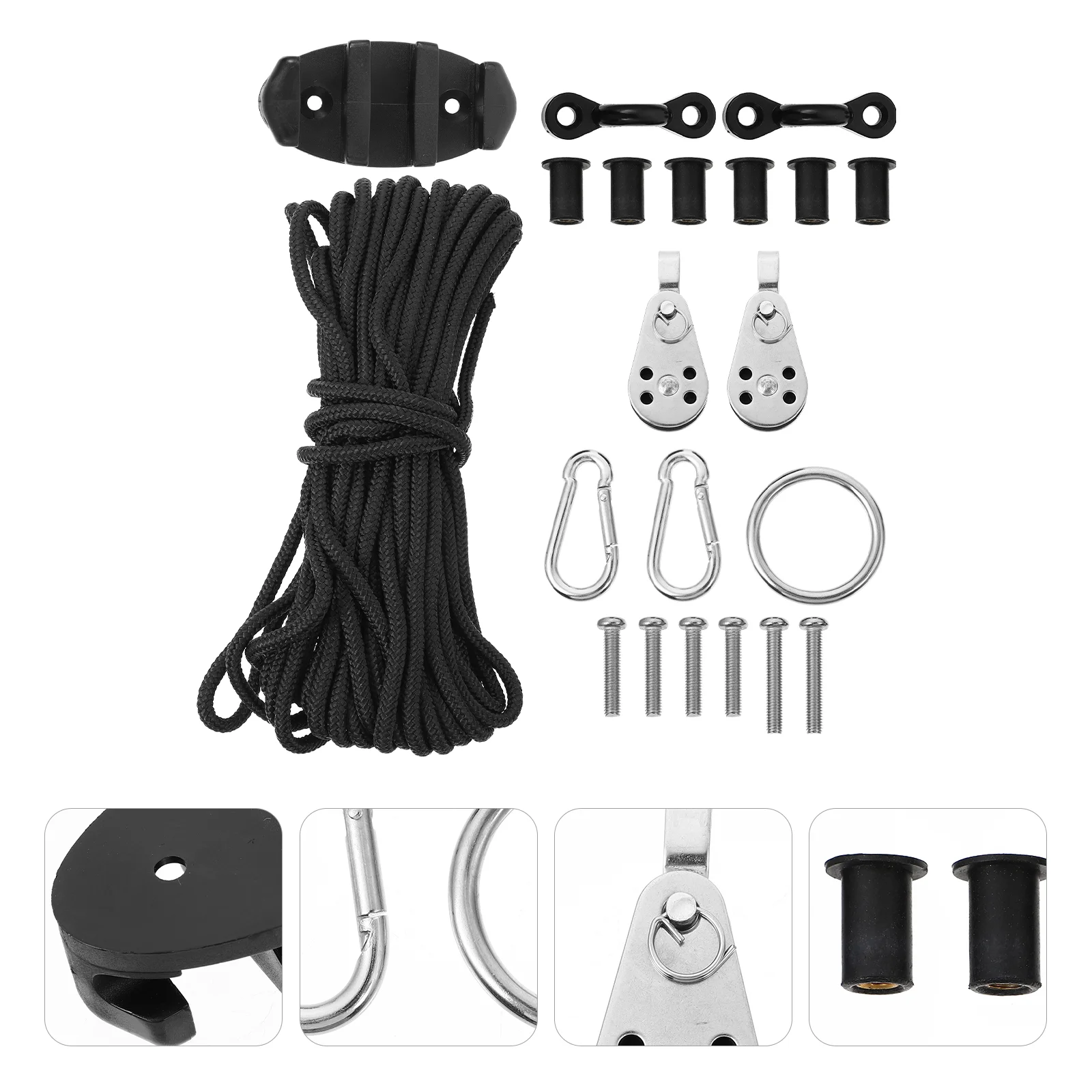 Water Sports Kayak Canoe Anchor Trolley Kit Cleat Rigging Ring Pulleys Pad Eyes Well Nuts Screws Kayak Kayak Anchor Trolley
Water Sports Kayak Canoe Anchor Trolley Kit Cleat Rigging Ring Pulleys Pad Eyes Well Nuts Screws Kayak Kayak Anchor Trolley