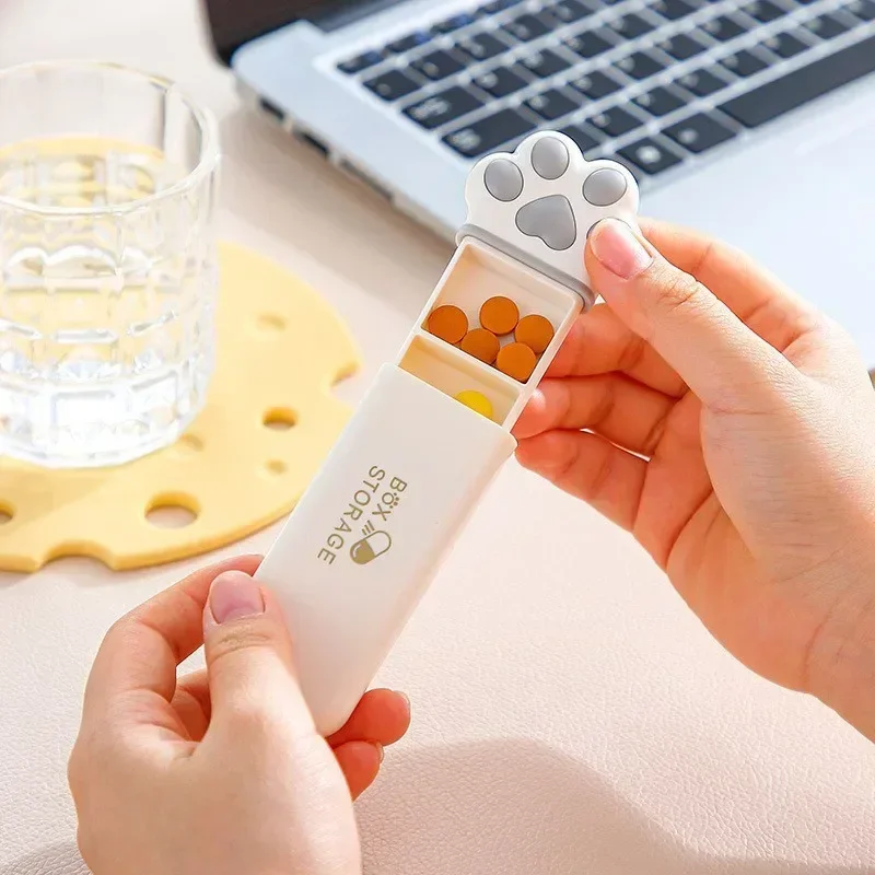 Mini Cat Claw Medicine Box Portable Daily 3Grids Pill Cases Container Organizer Travel Fish Oils Pill Dispenser Box Doterra
Mini Cat Claw Medicine Box Portable Daily 3Grids Pill Cases Container Organizer Travel Fish Oils Pill Dispenser Box Doterra