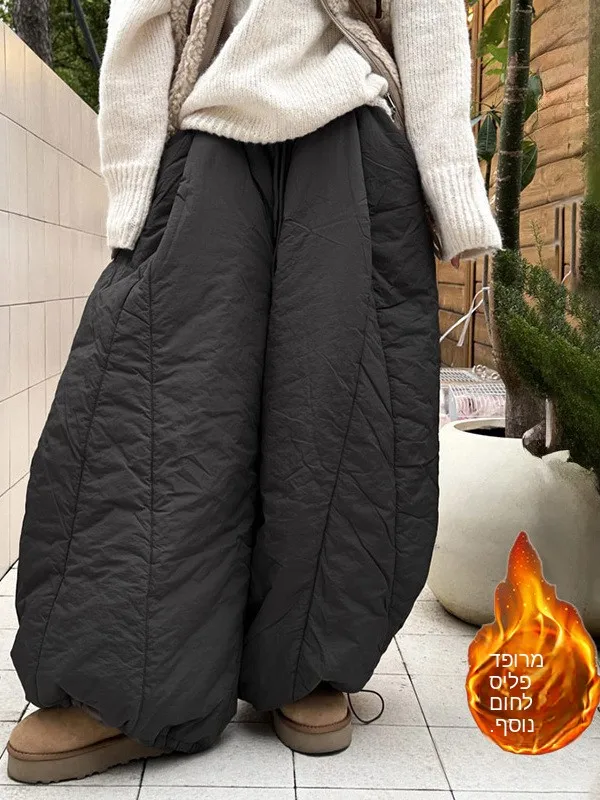 Winter Thickened Cotton Drawstring Casual Pants High Waist Straight Leg Loose Fit Women's High Waist Cotton Trousers
Winter Thickened Cotton Drawstring Casual Pants High Waist Straight Leg Loose Fit Women's High Waist Cotton Trousers