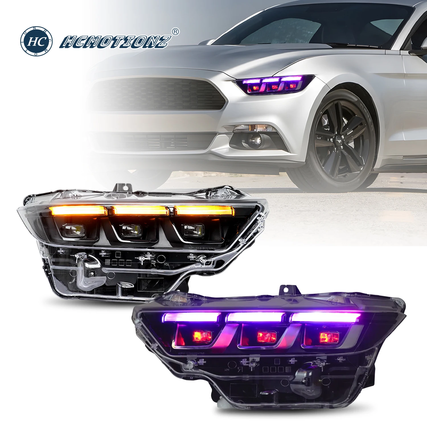 LED Colorful Headlights For Ford Mustang 2024 2025 Dark Horse RGB Start Up Animation DRL Car Front Lamps Assembly
LED Colorful Headlights For Ford Mustang 2024 2025 Dark Horse RGB Start Up Animation DRL Car Front Lamps Assembly