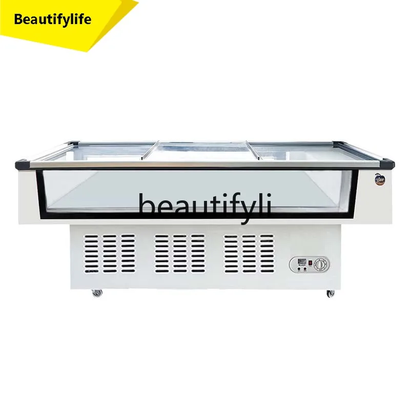 L04 Supermarket Specialized Seafood Fresh Cabinet Horizontal Fresh-keeping Cabinet Commercial Refrigeration Freezer Display Free
L04 Supermarket Specialized Seafood Fresh Cabinet Horizontal Fresh-keeping Cabinet Commercial Refrigeration Freezer Display Free