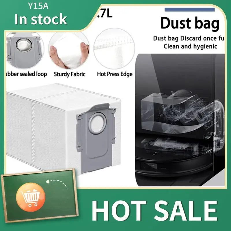 Y15A Replacement Kits For Roborock Saros 10 / G30 Robot Vacuum Cleaner Main Side Brush HEPA Filters Mop Cloths Dust Bags
Y15A Replacement Kits For Roborock Saros 10 / G30 Robot Vacuum Cleaner Main Side Brush HEPA Filters Mop Cloths Dust Bags