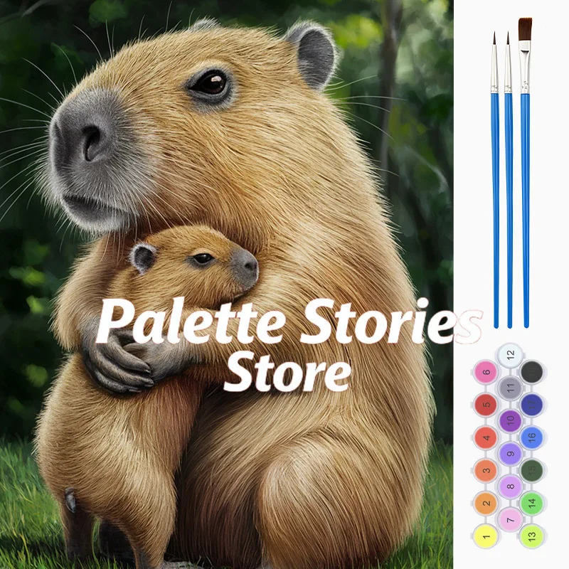 Professional Art Use One Set Adult DIY Digital Oil Painting Kit, Guinea Pig, Suitable for Restaurant, Halloween, Christmas, Inde
Professional Art Use One Set Adult DIY Digital Oil Painting Kit, Guinea Pig, Suitable for Restaurant, Halloween, Christmas, Inde