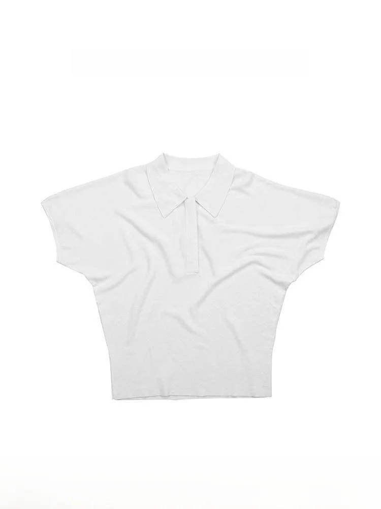 Langqing White Shirt Women's Short Sleeve Slim Fit Summer New Style 2026 Stand Collar Fashionable Versatile T-Shirt
Langqing White Shirt Women's Short Sleeve Slim Fit Summer New Style 2026 Stand Collar Fashionable Versatile T-Shirt