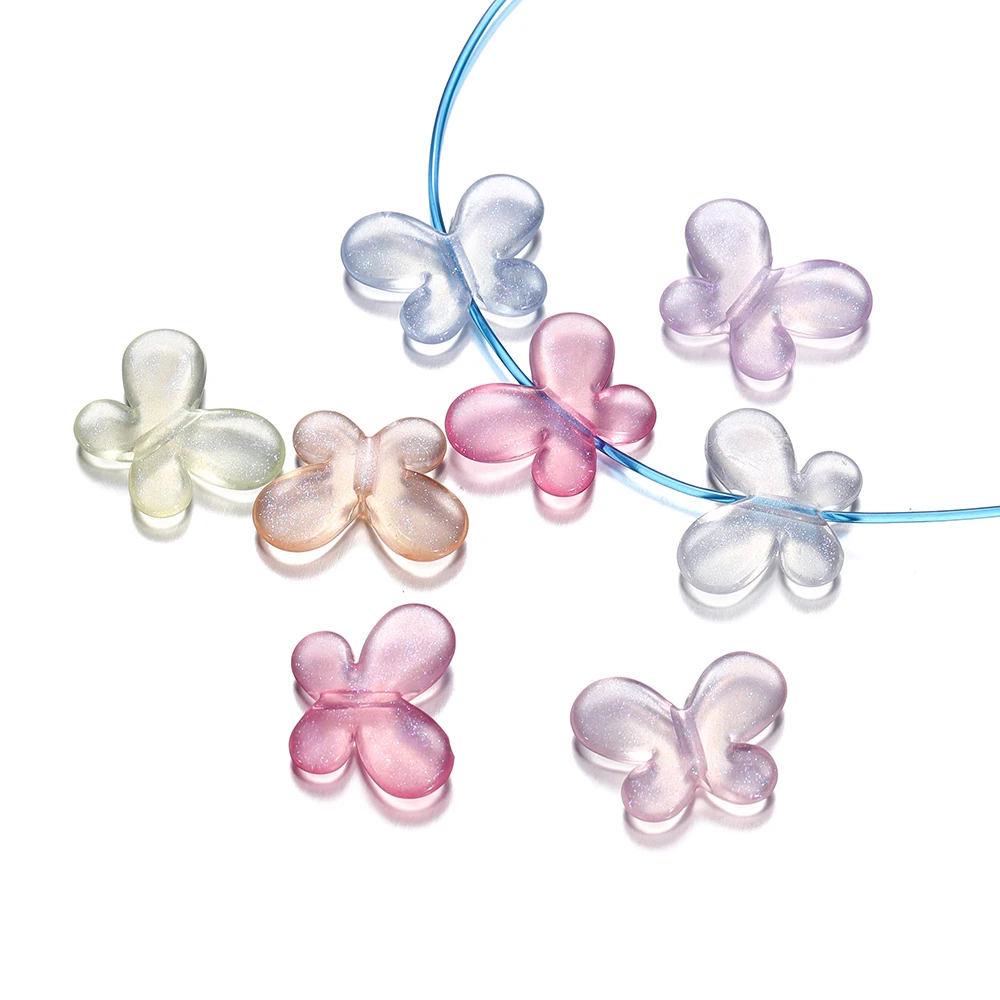 20pcs/Lot Acrylic Transparent Butterfly Beads Small Loose Spacer Beads For Necklace Bracelet DIY Jewelry Making Findings
20pcs/Lot Acrylic Transparent Butterfly Beads Small Loose Spacer Beads For Necklace Bracelet DIY Jewelry Making Findings