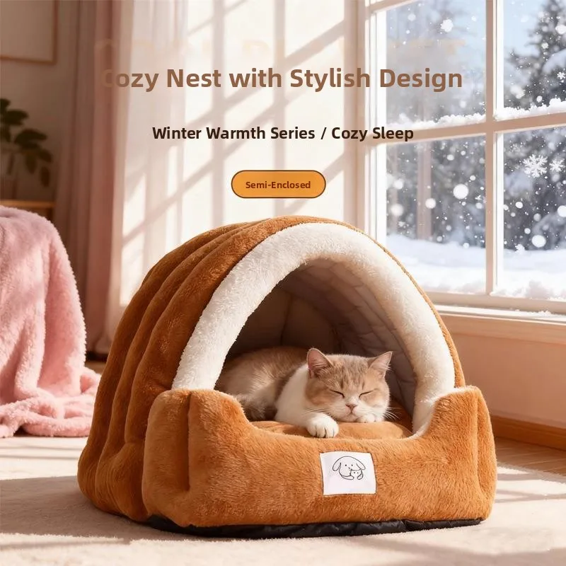 Warm Detachable Washable Semi-Closed House for Kittens All Seasons Universal Bed Dog Bed Shelter Puppy Bed Mat
Warm Detachable Washable Semi-Closed House for Kittens All Seasons Universal Bed Dog Bed Shelter Puppy Bed Mat