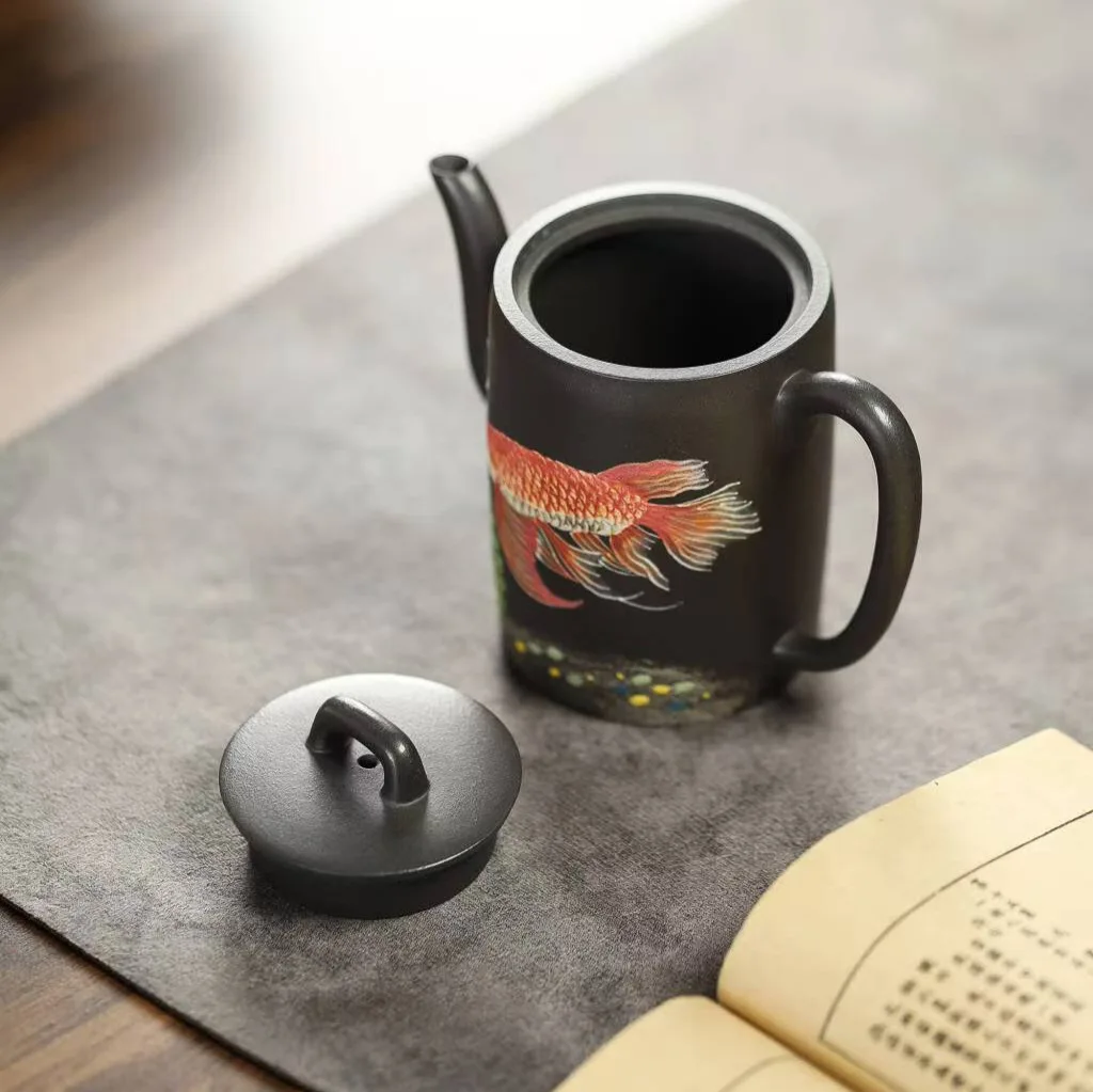 High Quality Real Yixing Jasaho Zisha Clay Teapot Purple Pot Modeling Painted Hanwa Home Lady Tea Set
High Quality Real Yixing Jasaho Zisha Clay Teapot Purple Pot Modeling Painted Hanwa Home Lady Tea Set