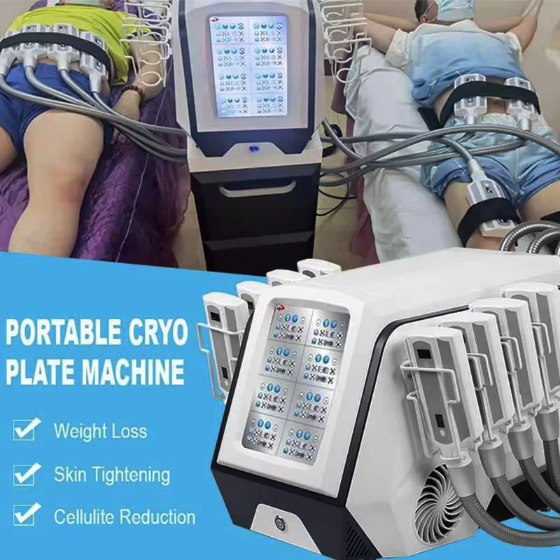 8 Plates Portable Ice Cryo Padsfat Fat Reduction Cellulite Removal Cold Body Sculpting Weight Loss Slimming Machine
8 Plates Portable Ice Cryo Padsfat Fat Reduction Cellulite Removal Cold Body Sculpting Weight Loss Slimming Machine